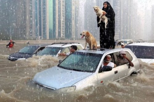 Mədinədə küçələrdən sel keçdi - VİDEO