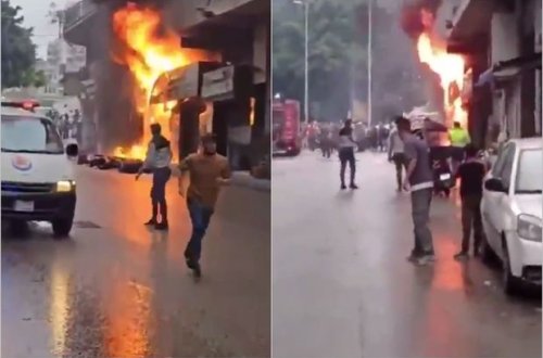 Beyrutda SEPAH üzvlərinin olduğu restoran partladılıb - VİDEO