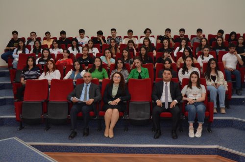 Naxçıvan Dövlət Universitetinin tələbələri üçün QHT fəaliyyətinin əsaslarına dair mühazirə oxunub