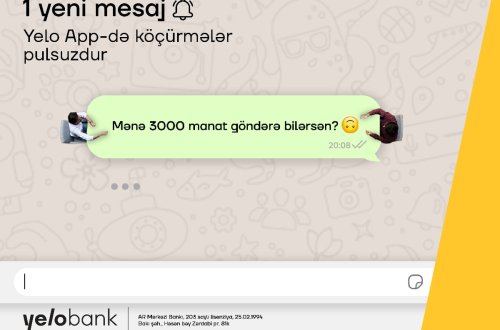 Yelo kart sahibləri pulsuz köçürmələrin rahatlığını yaşayır