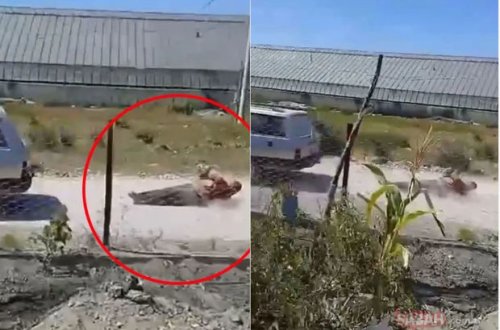 Antalyada dəhşət: Qonşusunu maşının arxasına bağlayıb sürüdü - FOTO/VİDEO