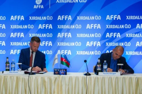 Xırdalan 0.0 Futbol Millisinin alkoqolsuz sponsoru oldu