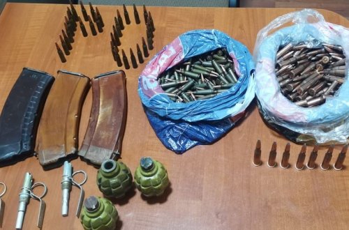 Oğuzda əl qumbaraları və sursat aşkarlanıb