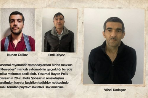 Yasamalda oğurladıqları avtomobili satmaq istəyən şəxslər saxlanılıblar