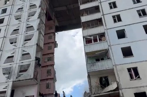 Rusiyada yaşayış binası raketlə vuruldu: Ölənlərin sayı artdı - YENİLƏNİB + VİDEO