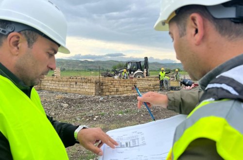 Qubadlının iki kəndində tikinti işlərinə başlanıldı - FOTO