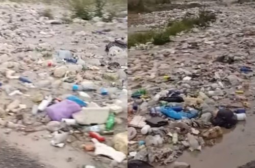 Göyçayda çay yatağının məişət tullantıları ilə dolub-daşması ilə bağlı RƏSMİ AÇIQLAMA - YENİLƏNİB - VİDEO