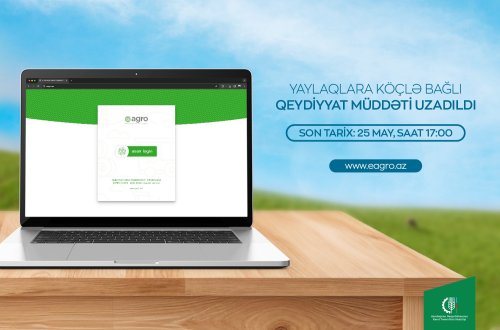 Yaylaqlara köç etmək istəyən fermerlər üçün qeydiyyat müddəti mayın 25-də başa çatır