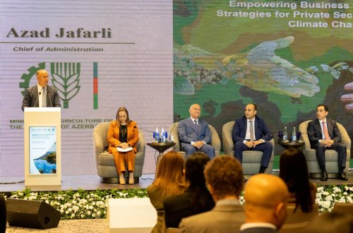 Bakıda “Təşəbbüslərin artırılması və fəaliyyətə təkan: COP29 Dayanıqlı Biznes Forumu” keçirilib