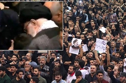 Xamneyi Rəisinin övladlarına belə təsəlli verdi - VİDEO