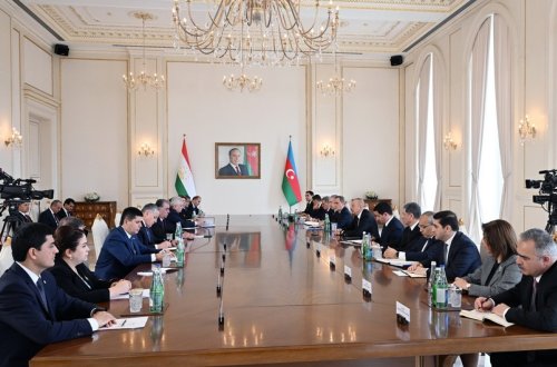 Azərbaycan və Tacikistan prezidentlərinin geniş tərkibdə görüşü keçirilib - YENİLƏNİB