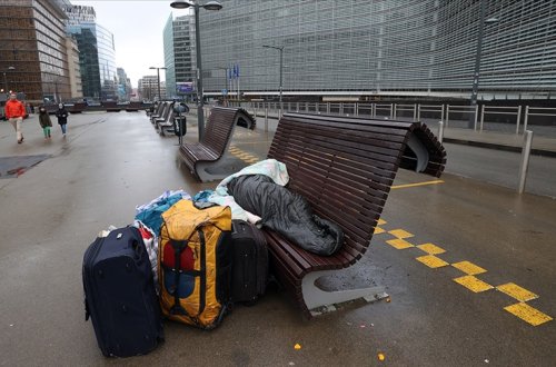 Belçikanın paytaxtı Brüsseldə evsizlərin sayı dörd dəfədən çox artıb