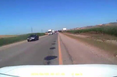 Əks yola çıxan sürücü ölüm saçdı - ANBAAN GÖRÜNTÜLƏR