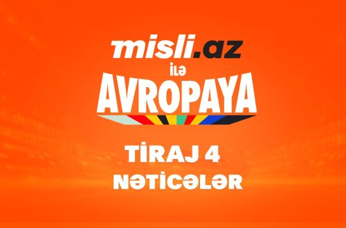 “Misli.az ilə Avropaya” – 4-cü tirajın nəticələri