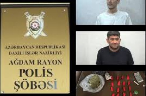 Ağdamda narkokuryer saxlanılıb