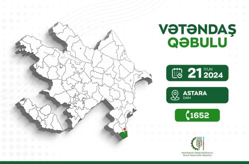 Nazir Məcnun Məmmədov Astarada vətəndaşları qəbul edəcək