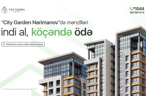 Eyni anda kredit və kirayə probleminə son: Mənzilini indi al, köçəndə ödə!