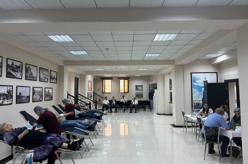 Nəsimi rayonunda 14 iyun “Ümumdünya Qan Donoru Günü” münasibəti ilə aksiya keçirilib