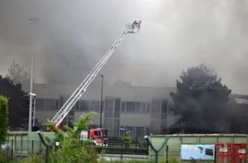 Brüssel hava limanında yanğın baş verib