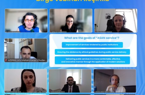 “ASAN xidmət”in və QDİƏT-in Baş katibliyinin birgə vebinarı keçirilib