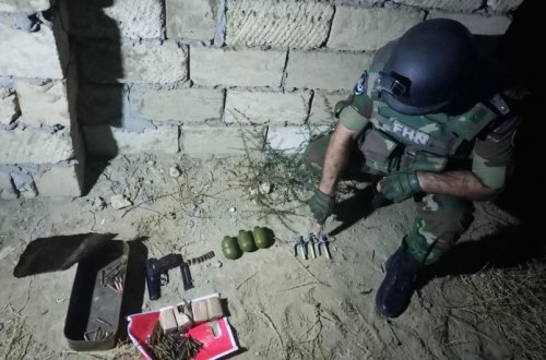 Abşeronda xeyli silah-sursat tapılıb