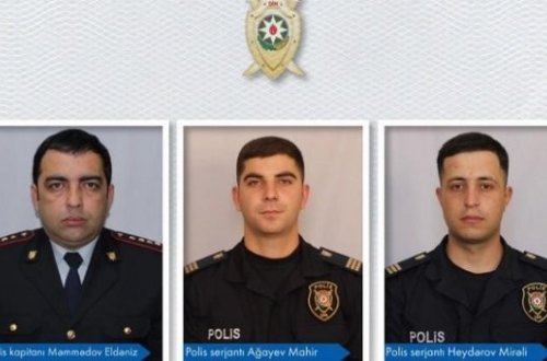 Polis şərəfinin ucalığında - Yenə qəhrəmamlıq nümunəsi göstərdiz