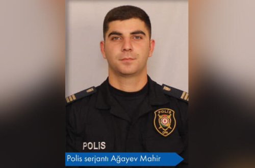 Qətlə yetirilən polis serjantı Mahirin nişanından GÖRÜNTÜLƏR - FOTO