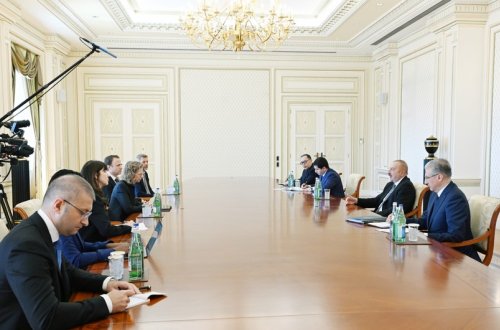 Prezident İlham Əliyev BMT-nin Baş katibinin müavini və Ətraf Mühit Proqramının icraçı direktorunu qəbul edib