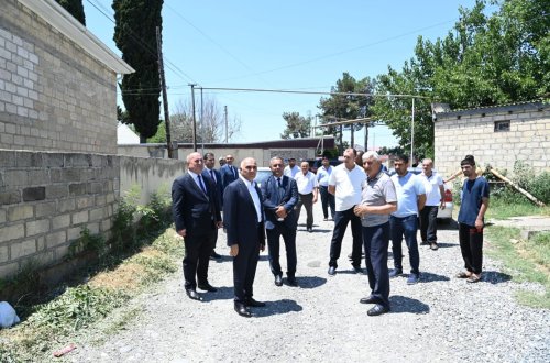 “Azərişıq” ASC-nin sədri Vüqar Əhmədov Ağcabədidə vətəndaşları qəbul edib