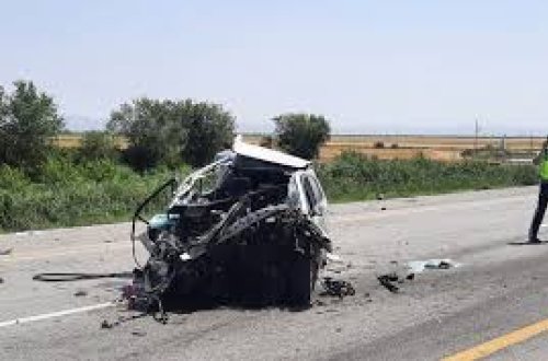 Hacıqabulda yol qəzasında 3-ü bir ailənin üzvü olmaqla 4 nəfər xəsarət alıb