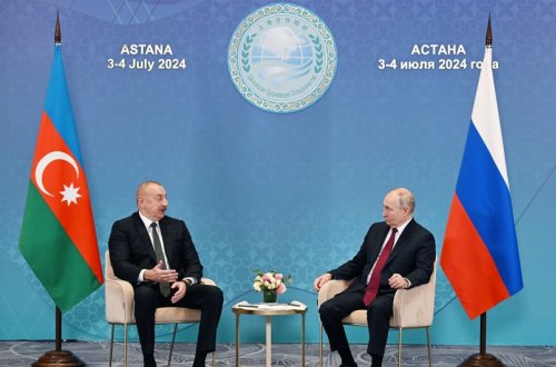 Astanada Azərbaycan və Rusiya prezidentlərinin görüşü olub - YENİLƏNİB
