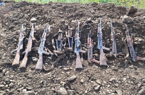 Xankəndidə son bir həftədə 78 avtomat, 22 qumbara, 1 pulemyot və xeyli silah-sursat aşkarlanıb