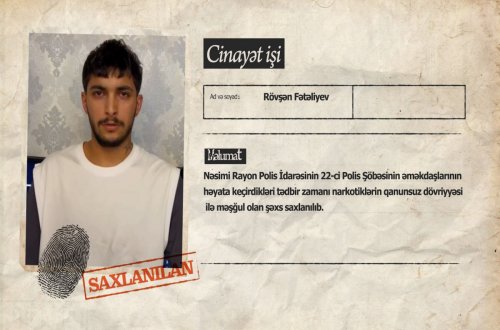 Bakıda daha bir motokuryer saxlanıldı