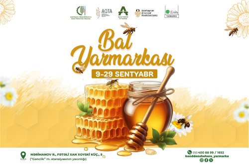 Bakıda arıçılıq məhsullarının 24-cü Respublika Sərgi-Satış Yarmarkası keçiriləcək