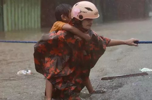 Filippində qasırğa baş verib