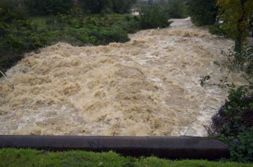 Yağan intensiv yağışlar nəticəsində bəzi çaylardan sel keçib