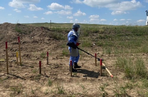 Beynəlxalq səyyahlar Füzuli rayonunda minaların zərərsizləşdirilməsi prosesini izləyib