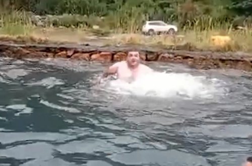 Hərbçimizin ölümünə səbəb olan kükürd qazlı suda çimərkən VİDEOsu