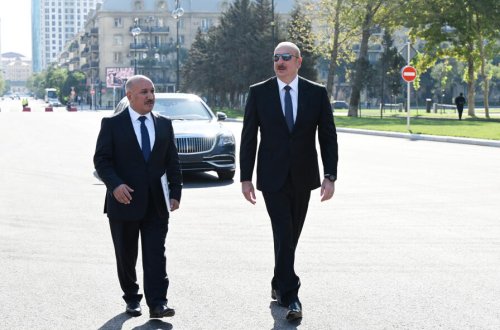 Prezident “Cavanşir” körpüsünün yerində tikilən yolun açılışında iştirak edib - FOTO