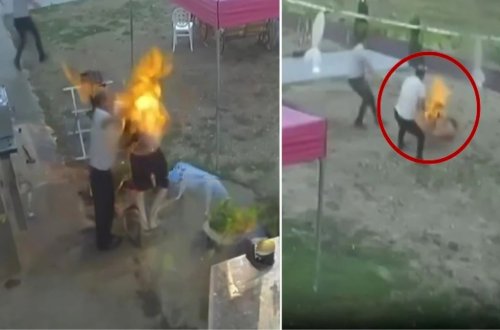 Kabab çəkən kişi canından oldu - Əvvəlcə yandı, sonra infarkt keçirdi - ANBAAN VİDEO