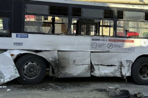 Bakıda daha bir avtobus qəzası, xəsarət alanlar var