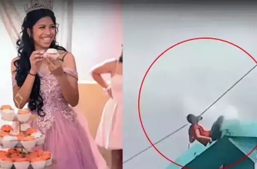 Dostları ilə əylənən 15 yaşlı qızı elektrik vuraraq öldürdü