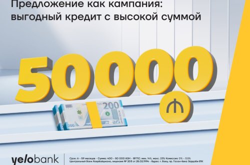 Будьте ближе к своей мечте с кредитом наличными до 50 000 AZN
