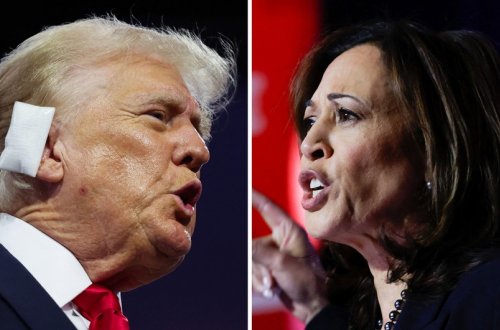 Tramp Harrisi onun siyasi ideyalarını oğurlamaqda ittiham edib