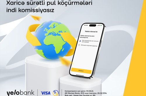 Çevik və təhlükəsiz xaricə köçürmələr, indi həm də komissiyasız!