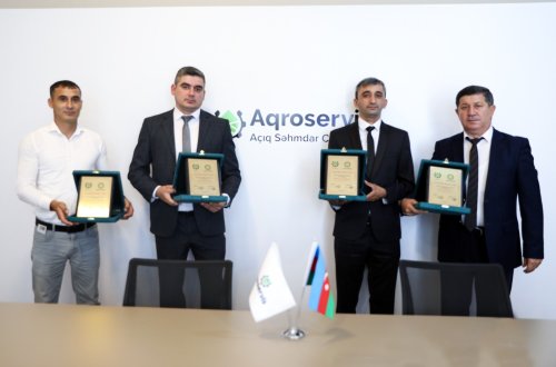 Taxıl biçininin təşkili ilə bağlı müsabiqənin qalibləri mükafatlandırılıb