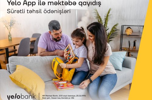 Yelo App ilə anında təhsil ödənişləri