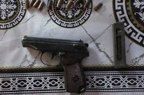 Balakən sakinindən tapança götürülüb