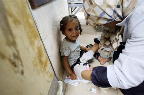 ÜST Qəzza zolağında peyvənd olunan uşaqların sayını açıqladı