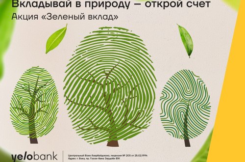 Вклад в Yelo Bank — вклад в зелёный Баку